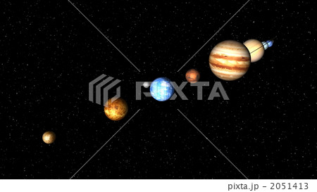 プラネット 惑星直列 天体のイラスト素材