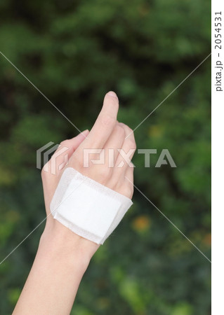 ボディパーツ 女性1人 (手 怪我 手当て 患者 ケガ 処置 負傷 治療 キズ 傷) 2054531