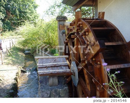 浜寺公園バラ園の水車 2054546