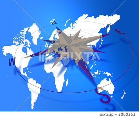 コンパスと世界地図 コンパスと世界地図 2060353