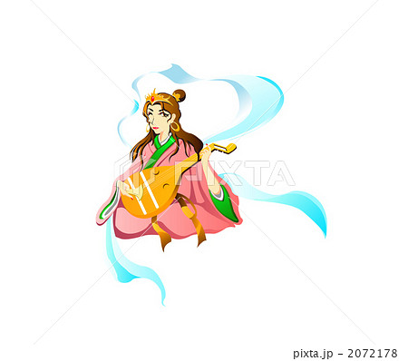 弁財天　背景なし 2072178