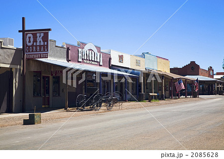アリゾナ 西部劇の町トゥームストーンの写真素材
