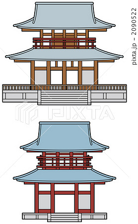 寺の門のイラスト素材