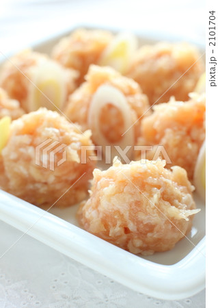 なべ用の手作り鶏つくね団子の写真素材