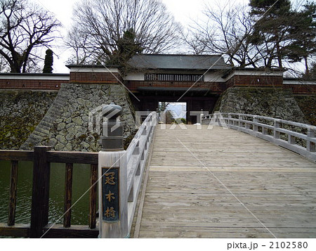 高島城　冠木橋 冠木門 2102580