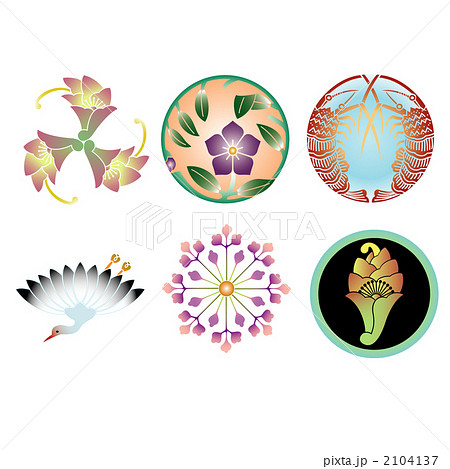 家紋-えび・つる・みょうが 家紋-えび・つる・みょうが 2104137