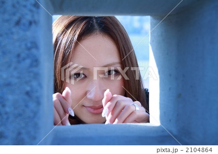 美女　in blue 2104864