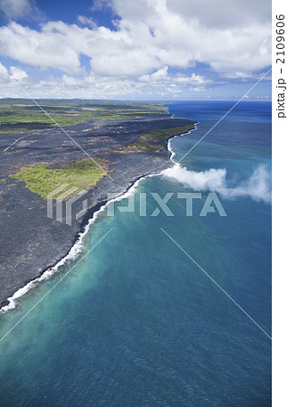 上空から見たハワイ島カラパナのオーシャンエントリー 上空から見たハワイ島カラパナのオーシャンエントリー 2109606
