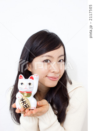 招き猫と女の子 2117505