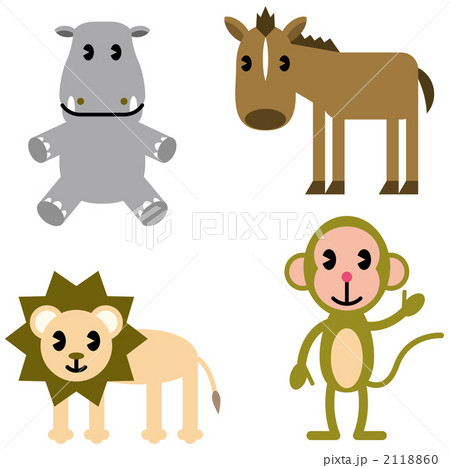 動物キャラクターのイラスト素材