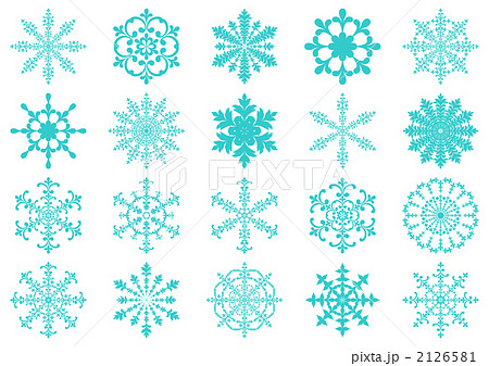 雪の結晶のイラスト素材 2126581 Pixta