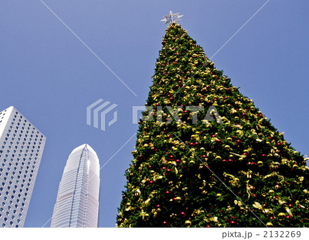 香港島の近代ビルとクリスマスツリー 香港島の近代ビルとクリスマスツリー 2132269