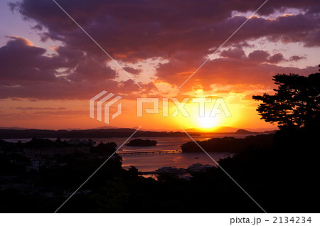 日本三景「松島」の夜明け　1 2134234
