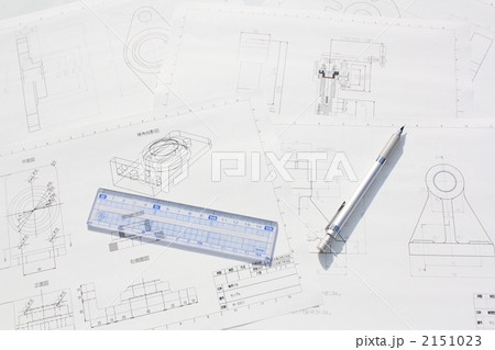 図面とペン 図面とペン 2151023