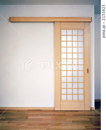 室内スライド扉和イメージの写真素材