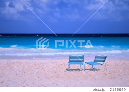ピンクサンドビーチの写真素材