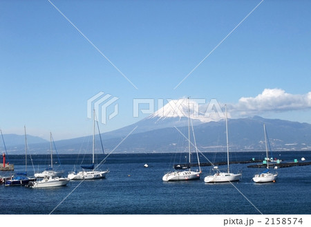 ヨットハーバーと富士山 ヨットハーバーと富士山 2158574