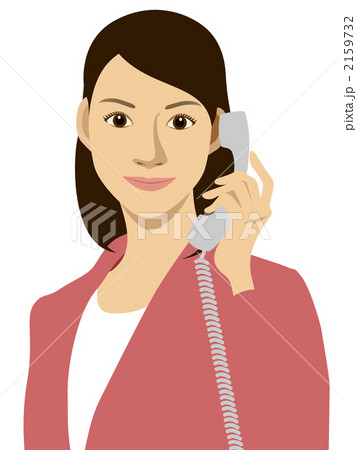 電話応対のイラスト素材