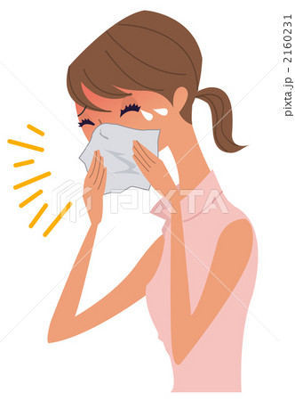 鼻をかむ女性 2160231