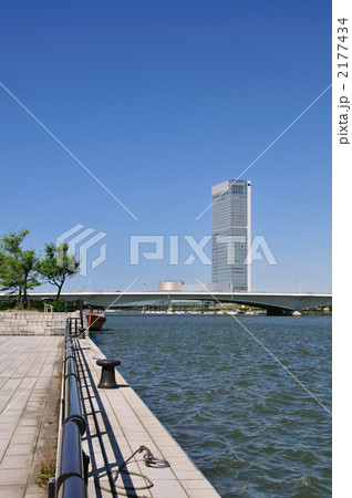 朱鷺メッセと柳都大橋 2177434