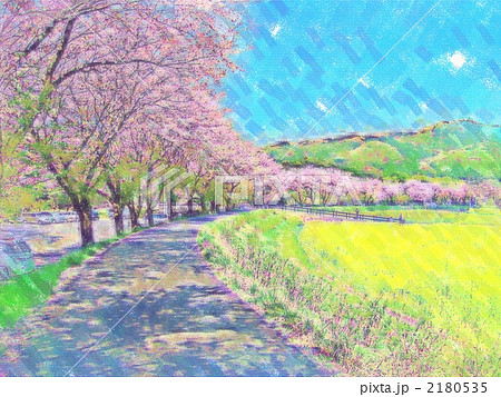 画像をダウンロード 桜 並木 イラスト 最高の壁紙のアイデアcahd