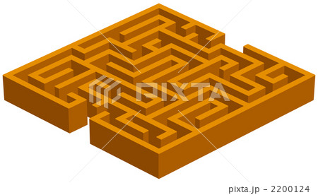 迷路のイラスト素材