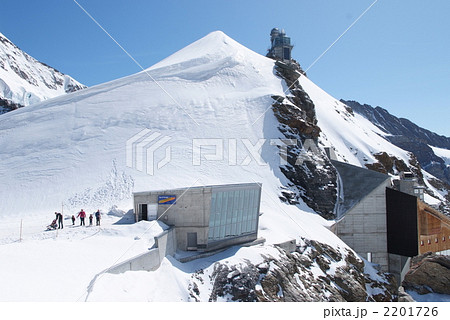 スイス ユングフラウヨッホのスフィンクス展望台の写真素材