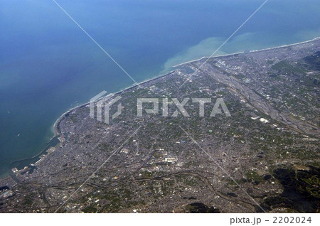 静岡県焼津市、藤枝市、大井川河口の空撮 静岡県焼津市、藤枝市、大井川河口の空撮 2202024