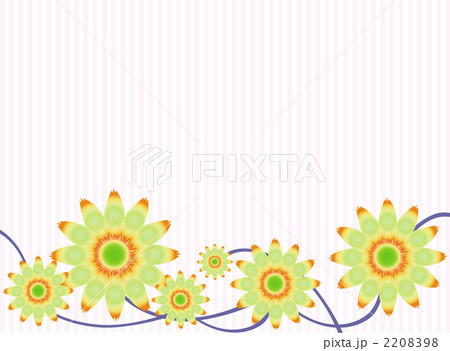 ストライプとマーガレットの背景１ 2208398