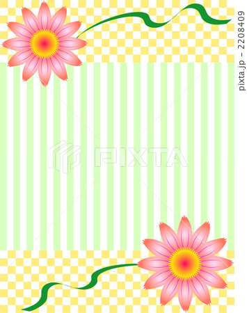 マーガレットの市松とストライプの背景３ 2208409