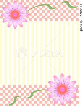 マーガレットの市松とストライプの背景２ 2208411