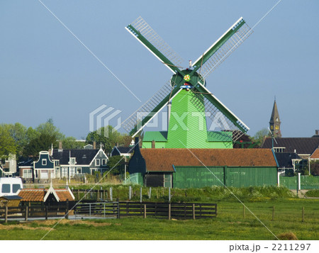 風車　オランダ　ザーンセ・スカンス 2211297