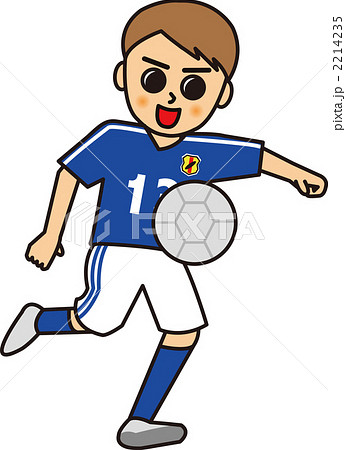 サッカー選手のイラスト素材