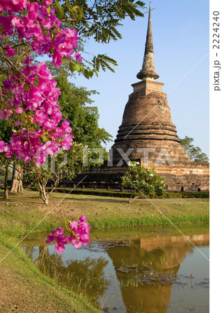 スコータイ遺跡公園のワット・スラ・シー 2224240
