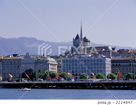 ジュネーブのレマン湖畔 2224847
