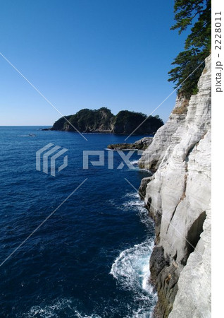 伊豆　堂ヶ島の断崖と三四郎島 2228011