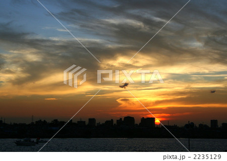 江戸川の夕日 2235129
