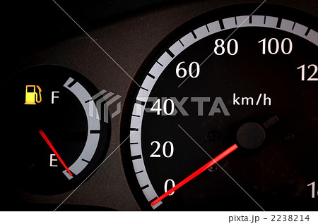自動車メーター　燃料計　スピードメーター　ガス欠 2238214