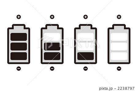 電池 充電池 バッテリーのイラスト素材