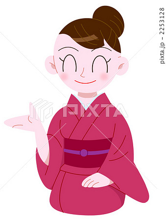 旅館の仲居さんのイラスト素材 旅館の仲居さんのイラスト素材