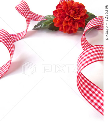 キンセンカとチェックのリボン４ 2255296