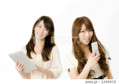 タブレットPCと女性 タブレットPCと女性 2266618