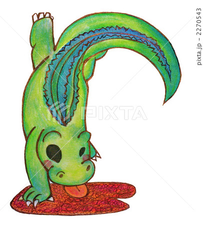 逆立ち 動物 海川の哺乳類のイラスト素材