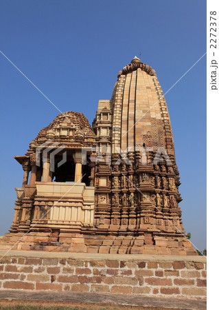 カジュラーホの建造物群 南群のチャトゥルプジャ寺院の写真素材 カジュラーホの建造物群 南群のチャトゥルプジャ寺院の写真素材
