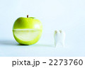 歯科イメージ　青リンゴの笑顔と歯 2273760
