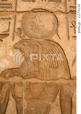 (エジプト)ラムセス三世葬祭殿のホルス神 (エジプト)ラムセス三世葬祭殿のホルス神 2274136