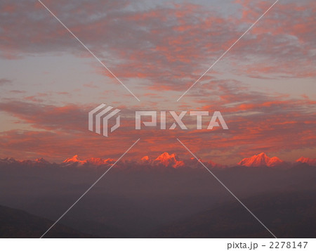 ヒマラヤ山脈の夕焼け 2278147