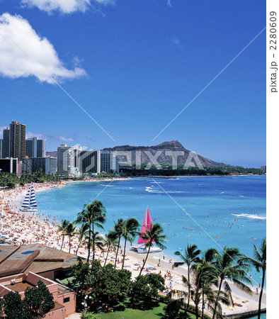 ハワイのワイキキビーチ 2280609