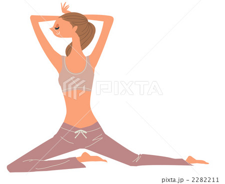 ヨガをする女性イメージ 2282211