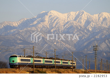 北アルプスと特急北越 2282953